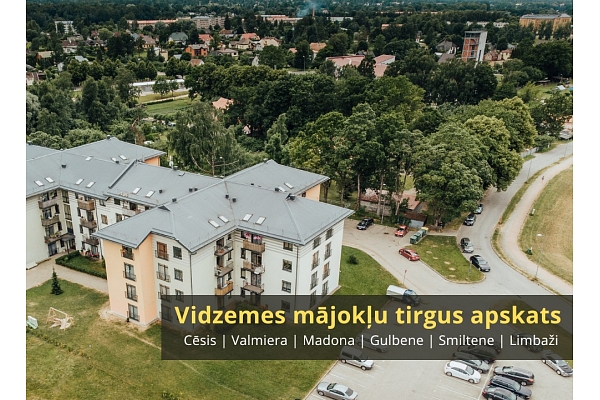 Vidzemes mājokļu tirgū pērn vislielākā interese par īpašumiem Cēsīs