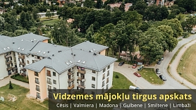 Vidzemes mājokļu tirgū pērn vislielākā interese par īpašumiem Cēsīs