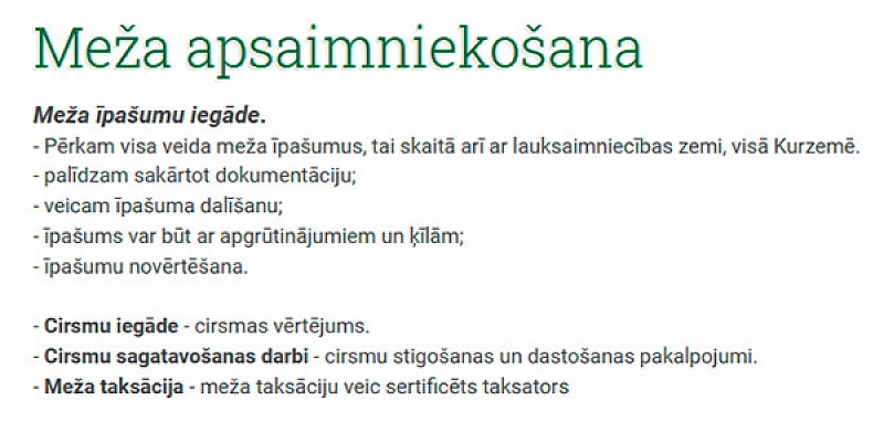 Meža apsaimniekošana