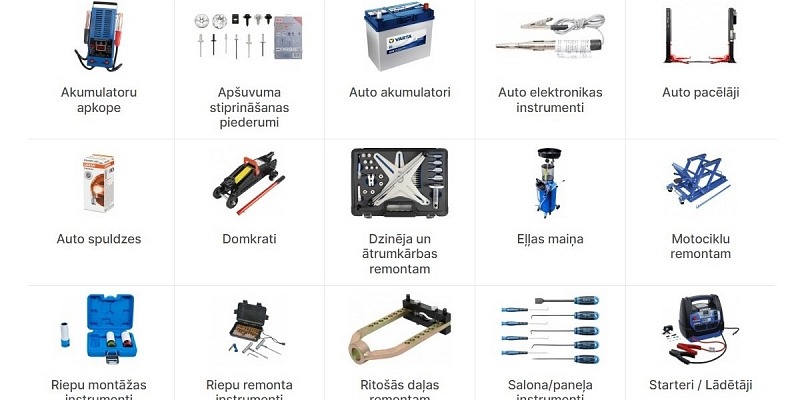 Autoservisa aprīkojums