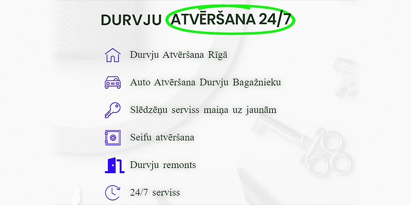 AUTOMAŠĪNU DURVJU ATVĒRŠANA