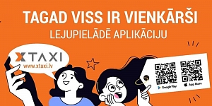 X TAXI mobilā aplikācija