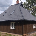 Koka mājas apdare