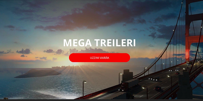 Mega treileru kravu pārvadājumi