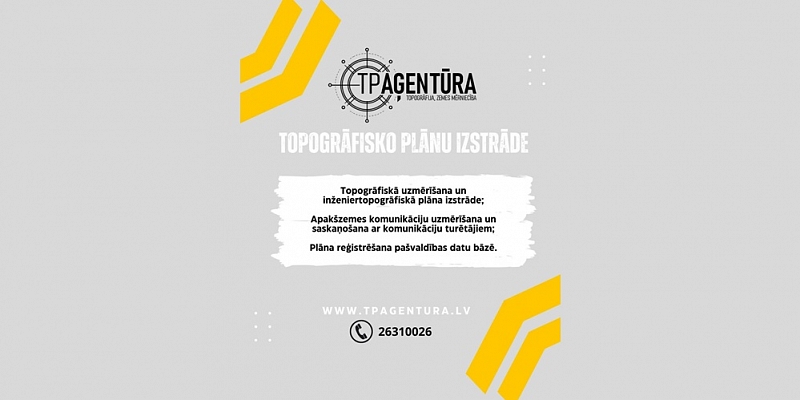 Topogrāfisko plānu izstrāde